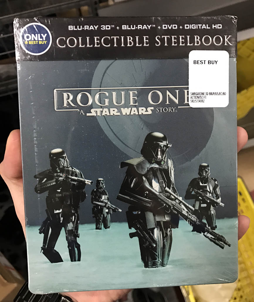 Star Wars Rogue one steelbook zavvi
