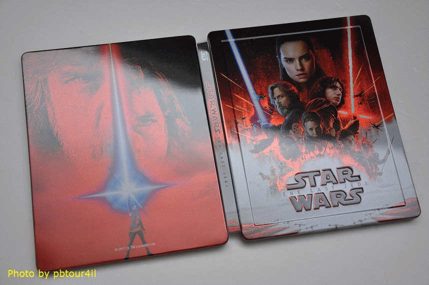 Star Wars The Last Jedi steelbook blufans