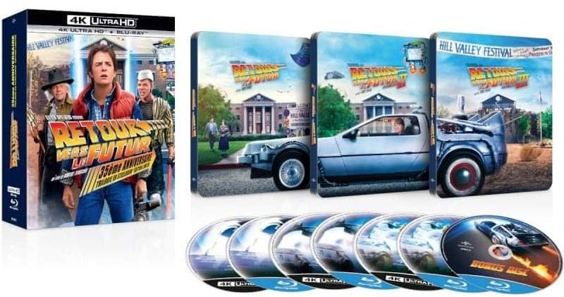 retour vers le futur : trilogie - 3 Steelbooks (Blu-ray + Blu-ray 4K) +  boîtier VHS avec goodies au meilleur prix