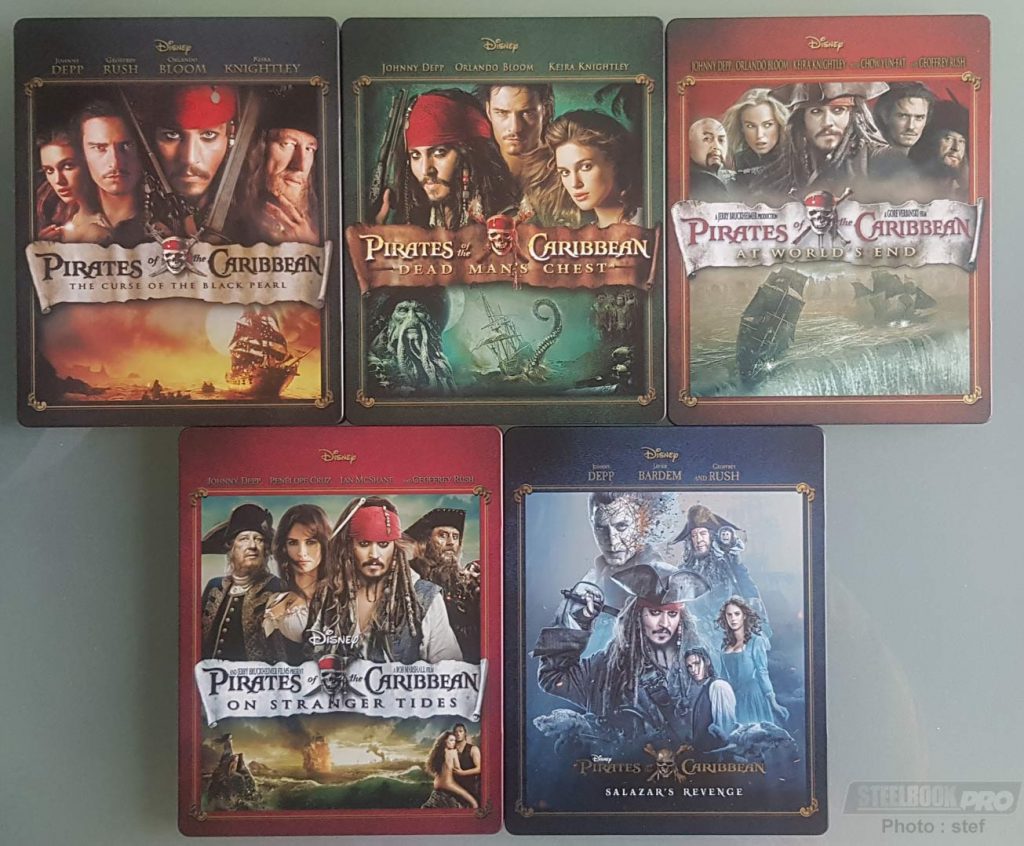 Pirates des Caraïbes un coffret 5 steelbooks 4K fnac [MAJ De retour] « Steelbookpro L